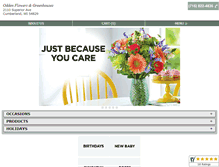 Tablet Screenshot of oddenflowers.com